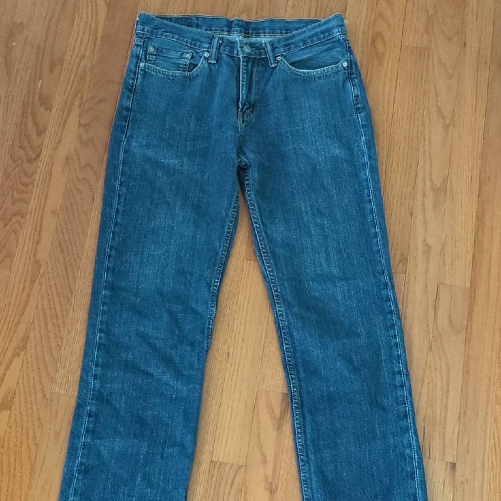 Levi's 514 Dark Blue Straight Leg Denim Jeans